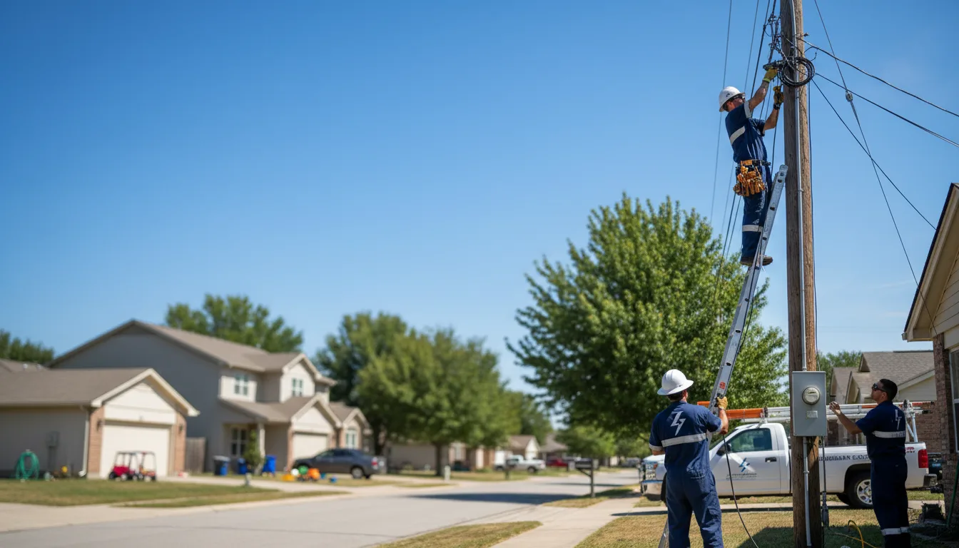 Residential electrician providing installation services in Lead Hill, AR